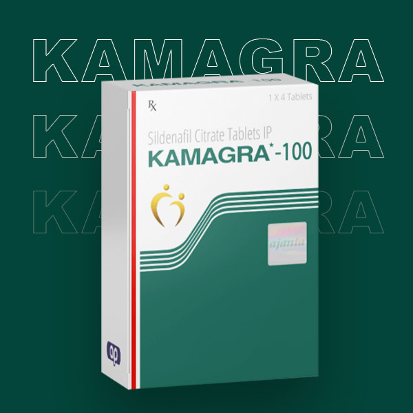 Verpackung von Tabletten des Potenzmittels Kamagra 100mg